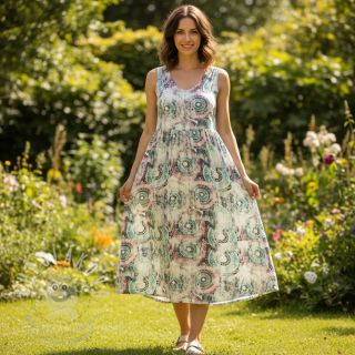 Viskóza RAYON POPLIN Patchwork pattern design B digital print