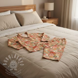 Úplet VISCOSE Blocking summer digital print