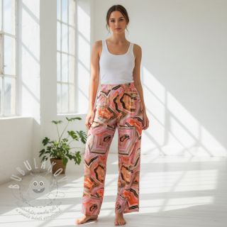 Viskóza STRETCH Somer design B digital print