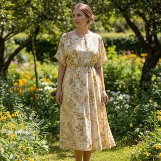 Viskóza LUREX Fine leaves yellow