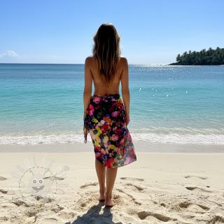 Viskóza LUREX Abstract navy digital print