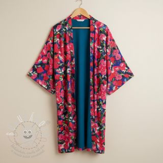 Viskóza LUREX Pink flowers digital print