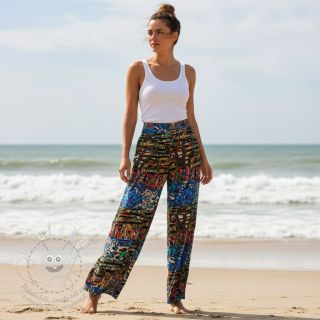 Viskóza Dimulti blue digital print