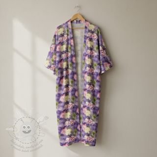 Viskóza Artistic flowers design C digital print