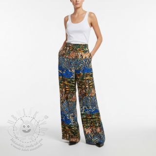 Viskóza Dimulti dark blue digital print