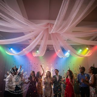 Tyl na TUTU ROYAL MULTI FOIL rose