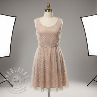 Tyl na TUTU SPOT light salmon