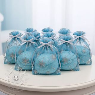 Tyl na TUTU Crystal light aqua