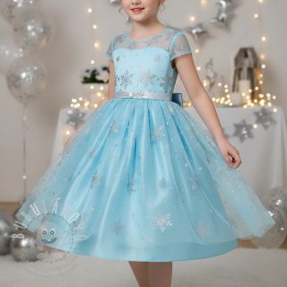 Tyl na TUTU Crystal aqua