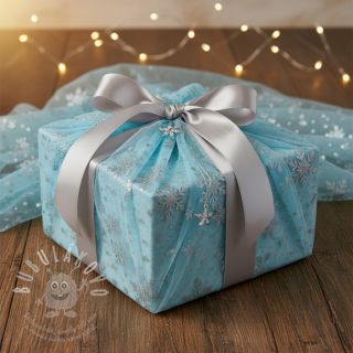 Tyl na TUTU Crystal aqua