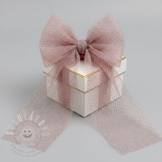 Tyl na TUTU ROYAL SPARKLE old blush gold