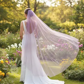 Tyl na TUTU ROYAL SPARKLE dark lilac gold