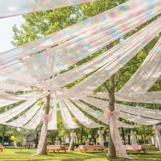 Tyl na TUTU Rainbow design H