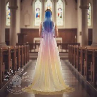 Tyl na TUTU Rainbow design C