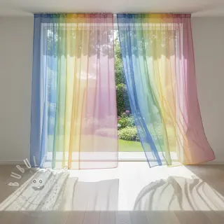 Tyl na TUTU Rainbow design C