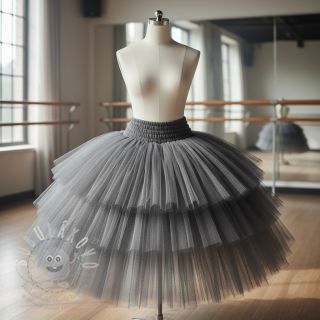 Tyl na TUTU dark grey 160 cm