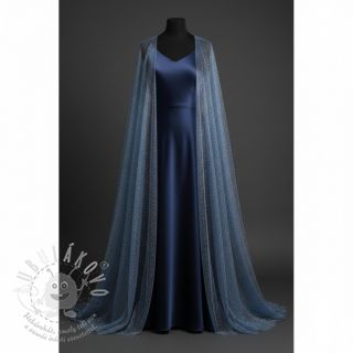 Tyl na TUTU ROYAL SPARKLE jeans silver