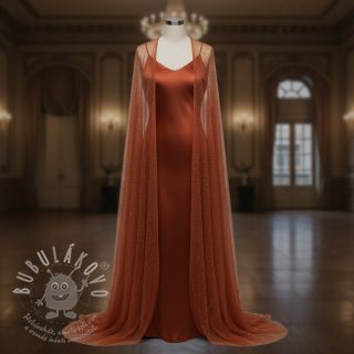 Tyl na TUTU ROYAL SPARKLE rust gold