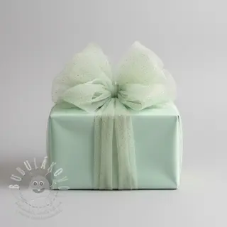 Tyl na TUTU ROYAL SPARKLE mint gold