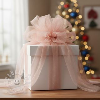 Tyl na TUTU ROYAL SPARKLE rose gold