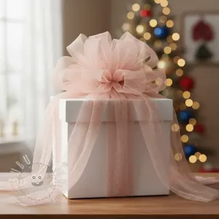 Tyl na TUTU ROYAL SPARKLE rose gold