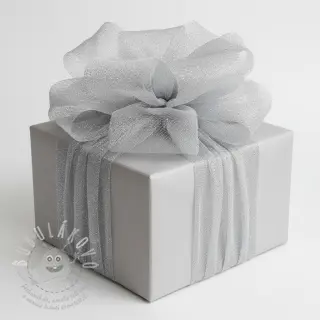Tyl na TUTU ROYAL SPARKLE grey silver