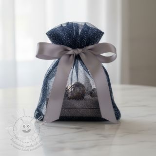 Tyl na TUTU ROYAL SPARKLE navy silver