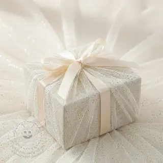 Tyl na TUTU ROYAL SPARKLE white gold