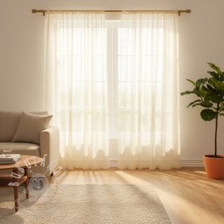 Tyl na TUTU DOT ecru