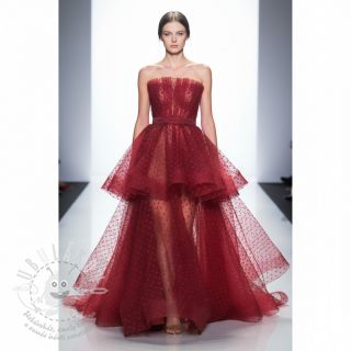 Tyl na TUTU SPOT bordeaux