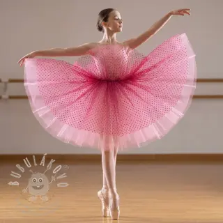 Tyl na TUTU SPOT dark fuchsia