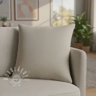 Len s bavlnou Lico beige