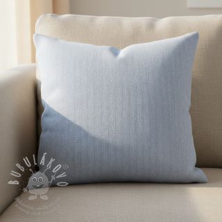 Len s bavlnou Fishbone light blue