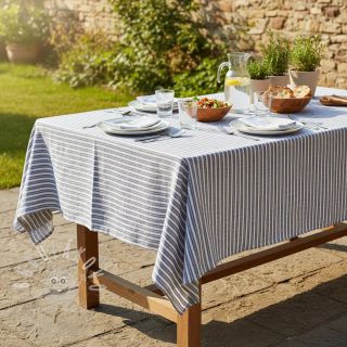 Len s bavlnou Lira big stripe jeans