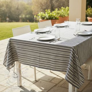 Len s bavlnou Lira big stripe black