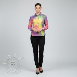 Bavlněná látka EMBROIDERY Tie dye Della design A