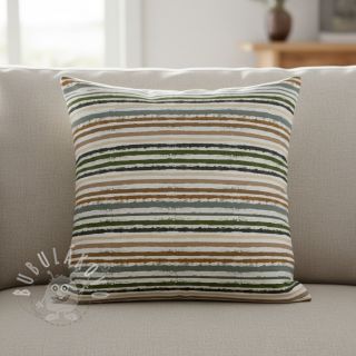 Bavlněná látka Small stripes Snoozy old green