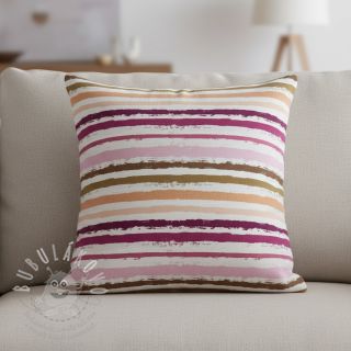 Bavlněná látka Big stripes Snoozy old pink