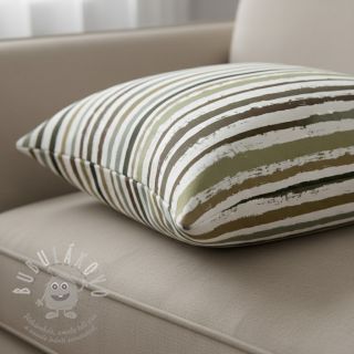 Bavlněná látka Big stripes Snoozy taupe