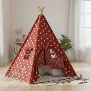 Bavlněná látka Stars terra