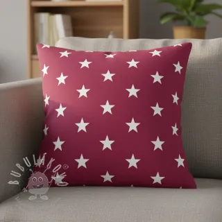 Bavlněná látka Stars cerise