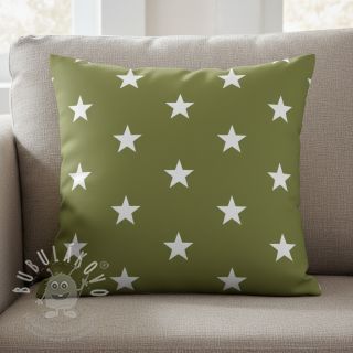Bavlněná látka Stars green