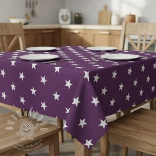Bavlněná látka Stars purple