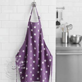 Bavlněná látka Stars purple