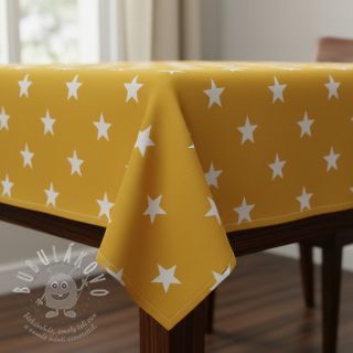 Bavlněná látka Stars yellow