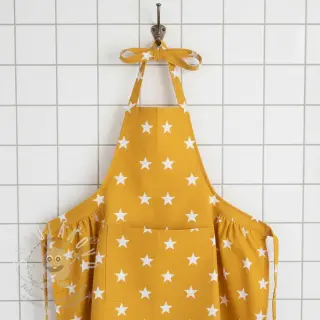 Bavlněná látka Stars yellow