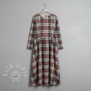 Bavlněná látka YARN DYED CHECK BRUSHED pickle