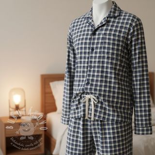 Bavlněná látka YARN DYED CHECK BRUSHED Silva design B