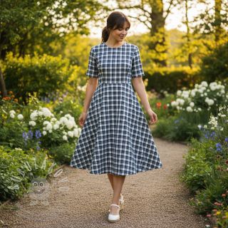 Bavlněná látka YARN DYED CHECK BRUSHED Silva design B