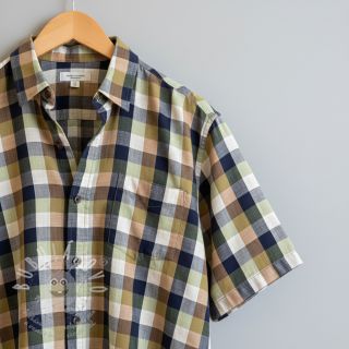 Bavlněná látka YARN DYED Square pickle